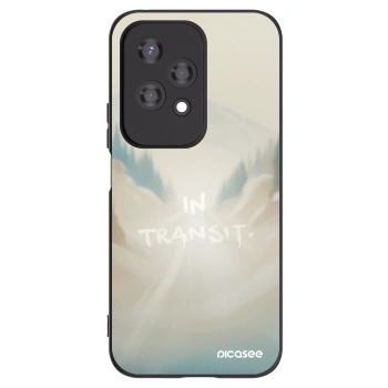 Picasee silikonowe czarne etui na Honor 200 Lite - IN TRANSIT