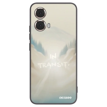 Picasee silikonowe czarne etui na Motorola Moto G85 - IN TRANSIT