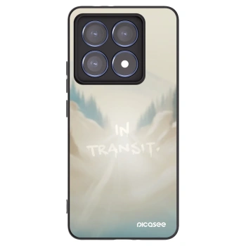 Picasee silikonowe czarne etui na Xiaomi 14T Pro - IN TRANSIT