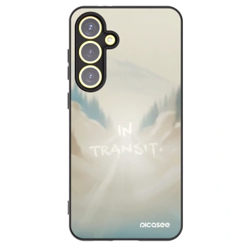 Picasee silikonowe czarne etui na Samsung Galaxy S24 FE S721B - IN TRANSIT