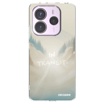 Picasee silikonowe przeźroczyste etui na Xiaomi Redmi Note 14 5G - IN TRANSIT