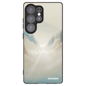 Picasee silikonowe czarne etui na Samsung Galaxy S25 Ultra 5G - IN TRANSIT