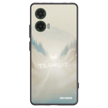 Picasee silikonowe czarne etui na Motorola Moto G35 5G - IN TRANSIT