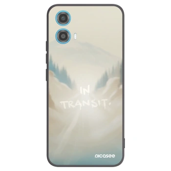 Picasee silikonowe czarne etui na Motorola Moto G34 5G - IN TRANSIT