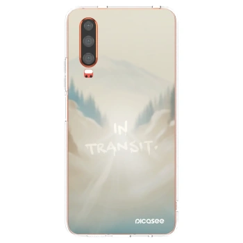 Picasee silikonowe przeźroczyste etui na Huawei P30 - IN TRANSIT