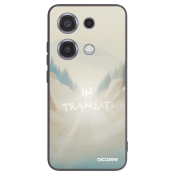 Picasee silikonowe czarne etui na Xiaomi Redmi Note 14S - IN TRANSIT