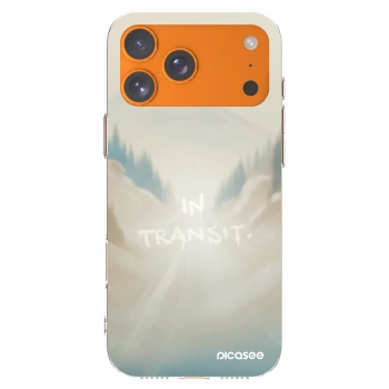 Picasee silikonowe przeźroczyste etui na Apple iPhone 17 Pro Max - IN TRANSIT