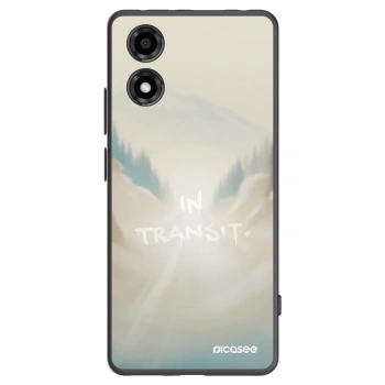 Picasee silikonowe czarne etui na Motorola Moto E14 - IN TRANSIT