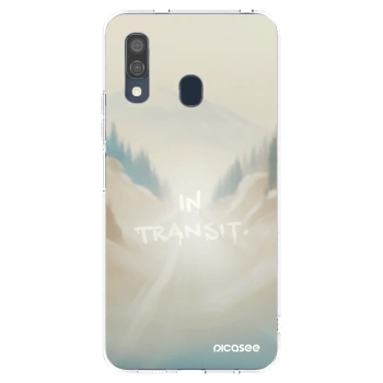Picasee silikonowe przeźroczyste etui na Samsung Galaxy A40 A405F - IN TRANSIT