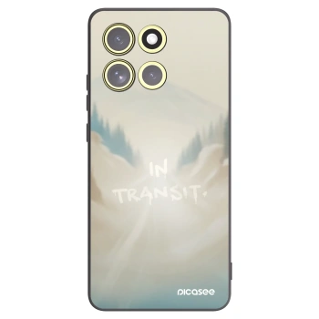 Picasee silikonowe czarne etui na Motorola Moto G86 5G - IN TRANSIT