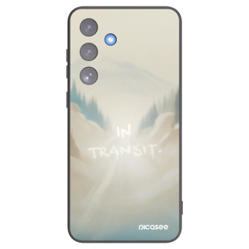 Picasee silikonowe czarne etui na Samsung Galaxy S25 FE 5G - IN TRANSIT