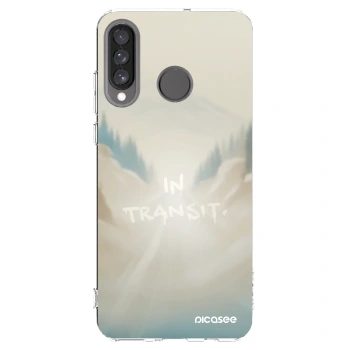 Picasee silikonowe przeźroczyste etui na Huawei P30 Lite - IN TRANSIT