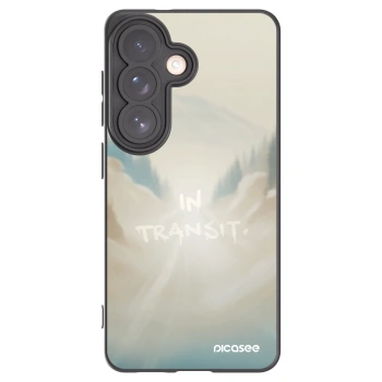 Picasee silikonowe czarne etui na Samsung Galaxy S26 - IN TRANSIT