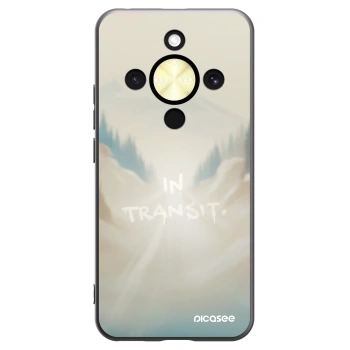 Picasee silikonowe czarne etui na Honor Magic8 Lite 5G - IN TRANSIT