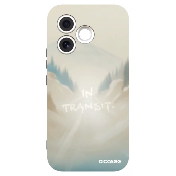 Picasee silikonowe czarne etui na Honor 600 Lite - IN TRANSIT