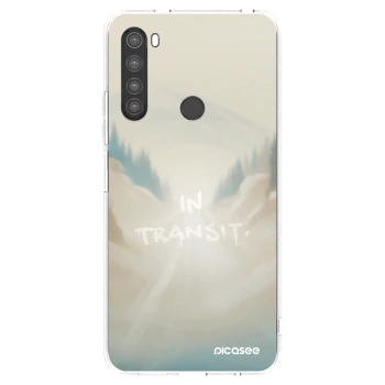 Picasee silikonowe przeźroczyste etui na Xiaomi Redmi Note 8 - IN TRANSIT