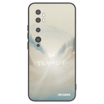 Picasee silikonowe czarne etui na Xiaomi Mi Note 10 (Pro) - IN TRANSIT