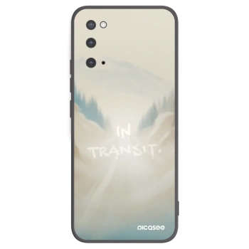 Picasee silikonowe czarne etui na Samsung Galaxy S20 G980F - IN TRANSIT