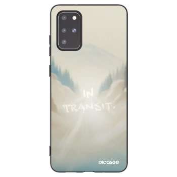Picasee silikonowe czarne etui na Samsung Galaxy S20+ G985F - IN TRANSIT