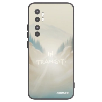 Picasee silikonowe czarne etui na Xiaomi Mi Note 10 Lite - IN TRANSIT