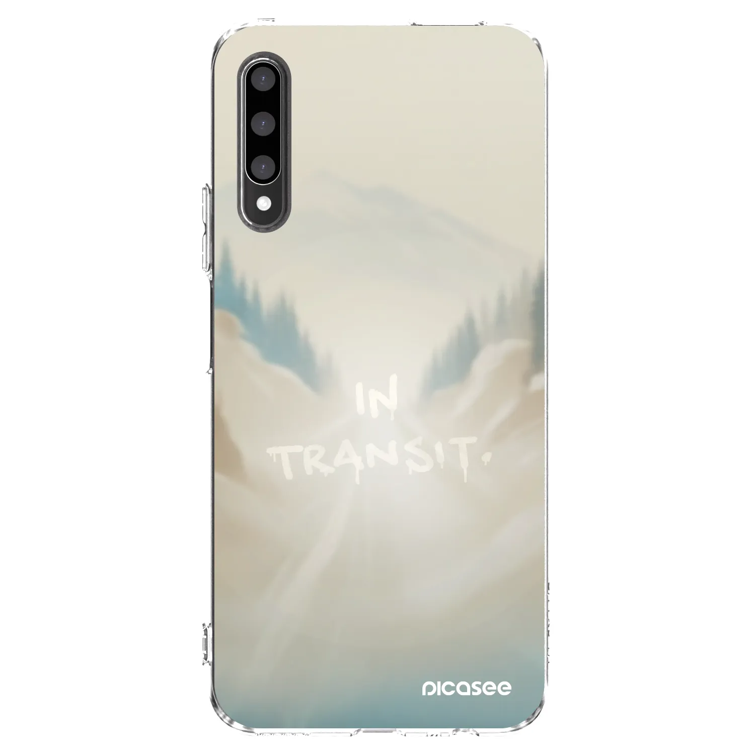Picasee silikonowe przeźroczyste etui na Honor 9X Pro - IN TRANSIT