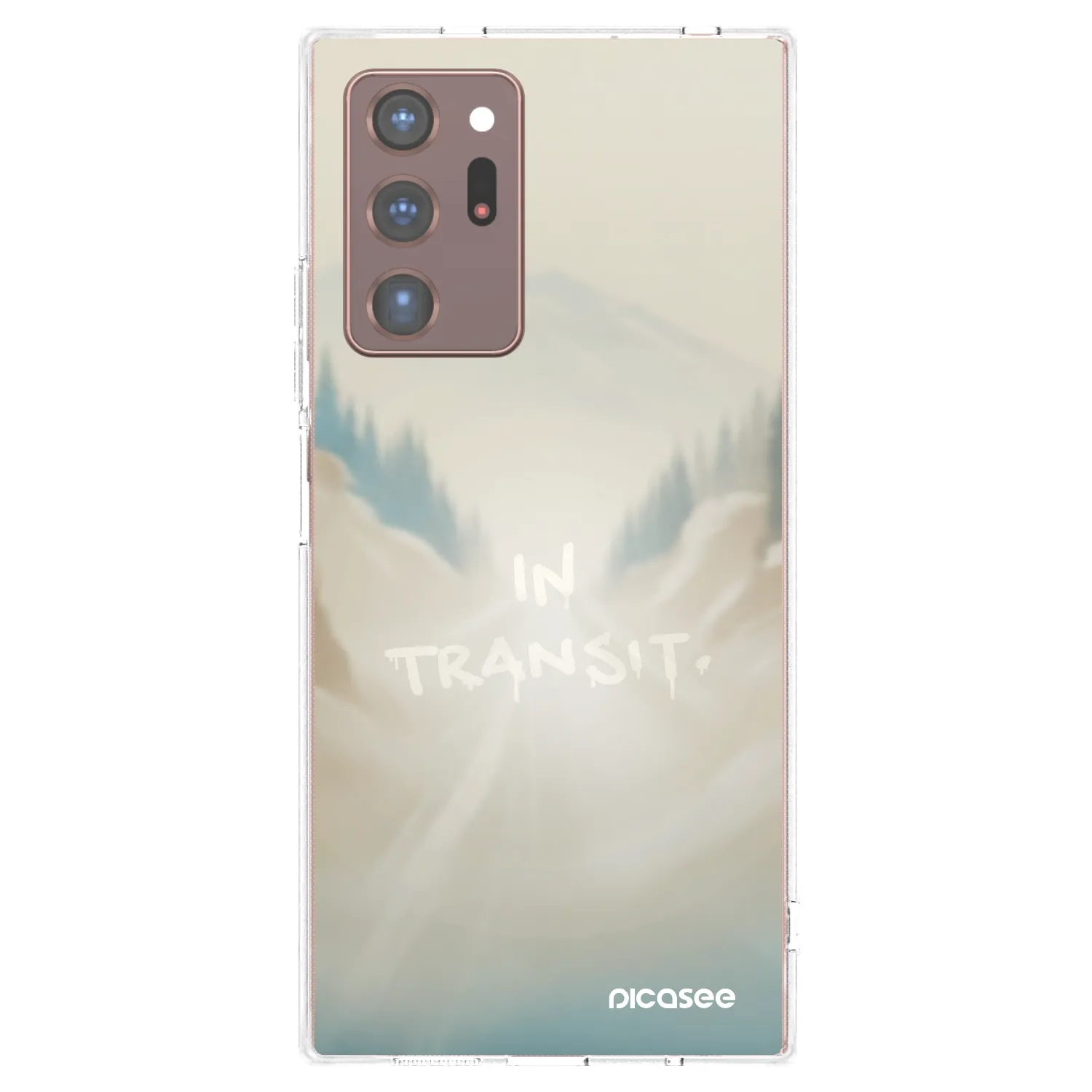 Picasee silikonowe przeźroczyste etui na Samsung Galaxy Note 20 Ultra - IN TRANSIT