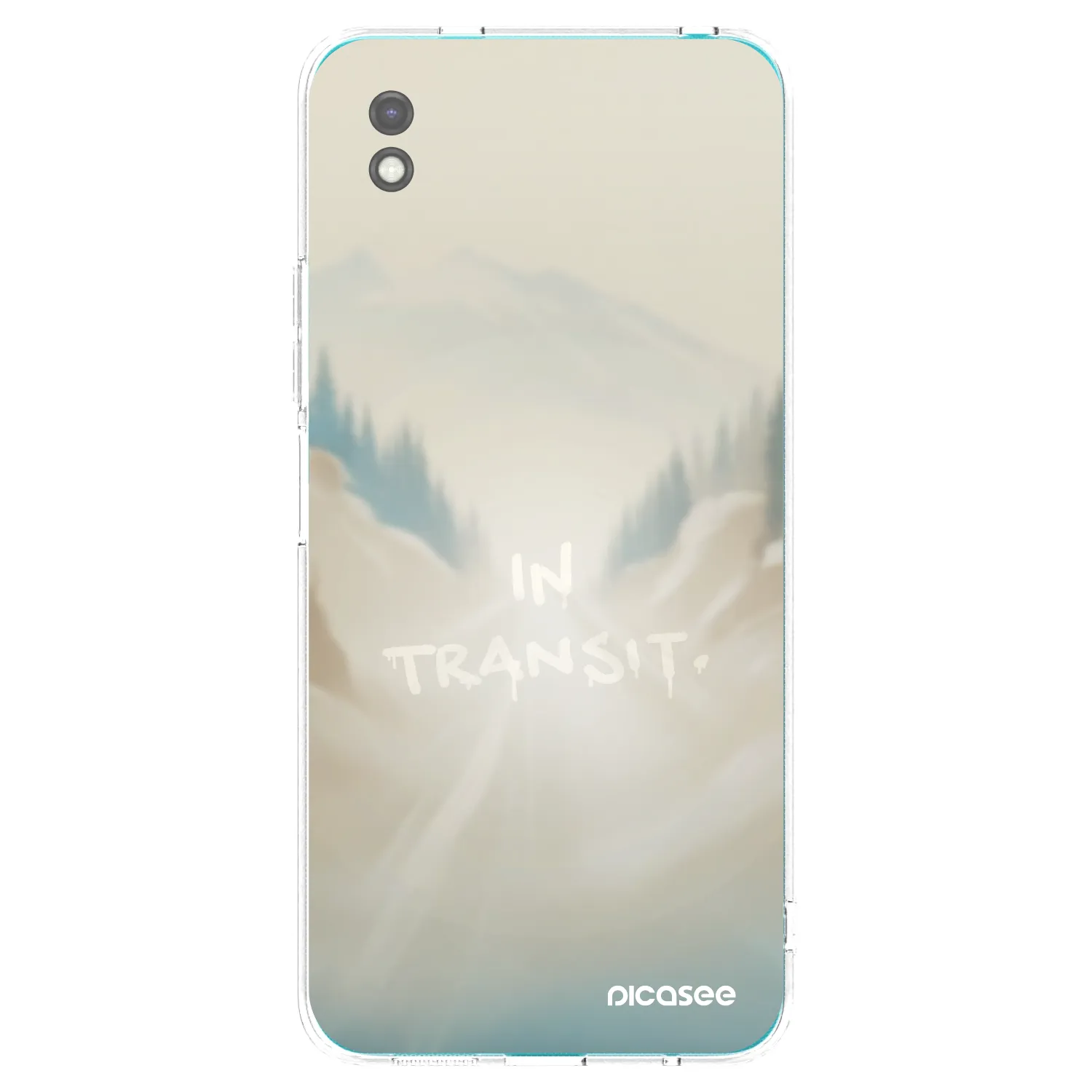 Picasee silikonowe czarne etui na Xiaomi Redmi 9A - IN TRANSIT