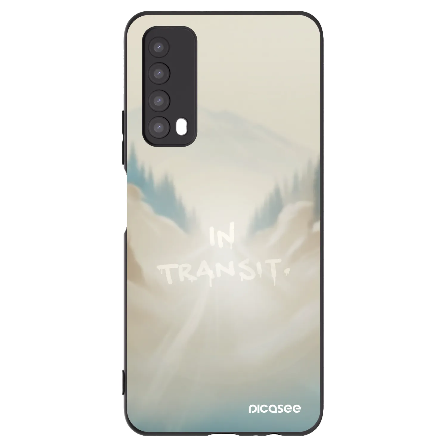 Picasee silikonowe czarne etui na Huawei P Smart 2021 - IN TRANSIT