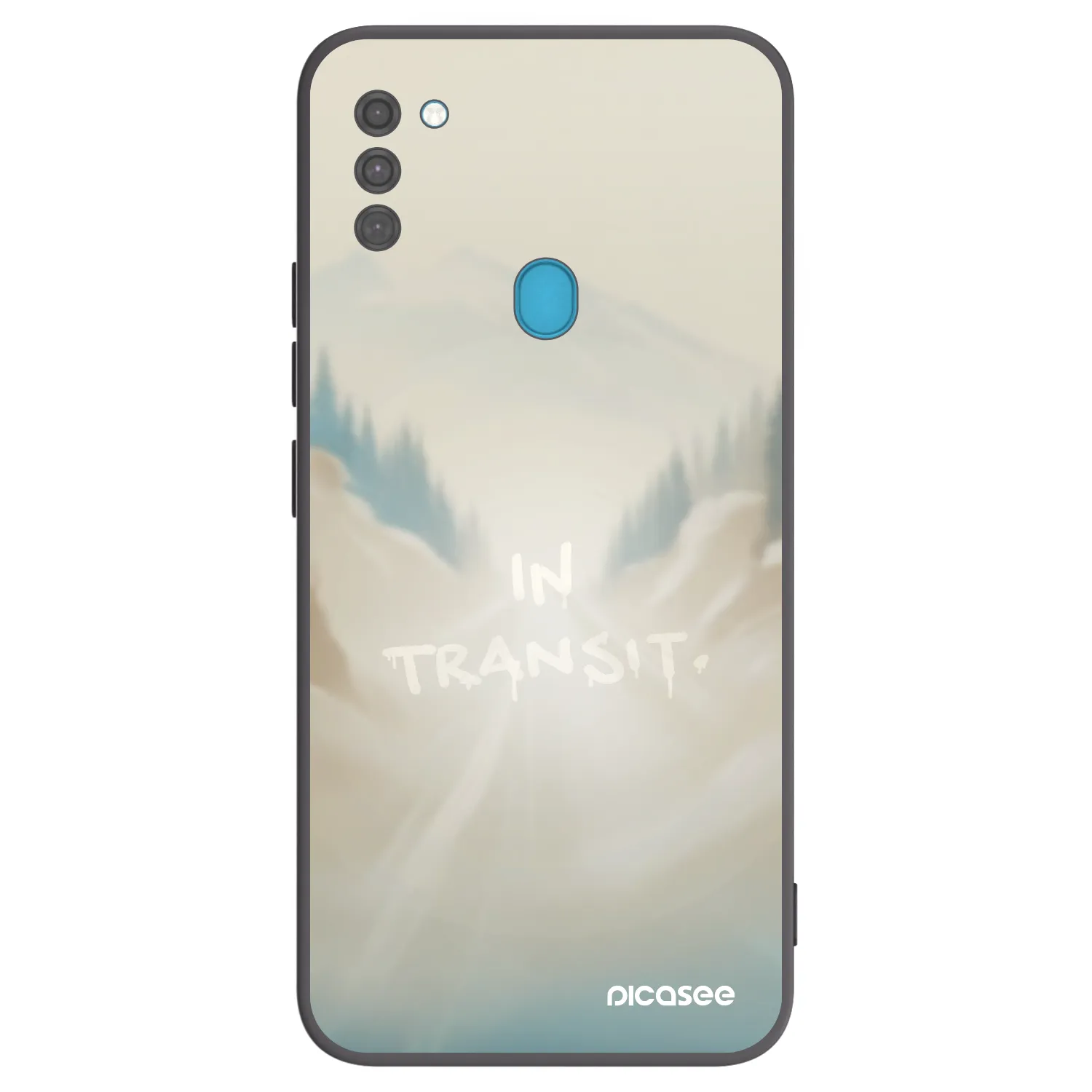 Picasee silikonowe czarne etui na Samsung Galaxy M11 - IN TRANSIT