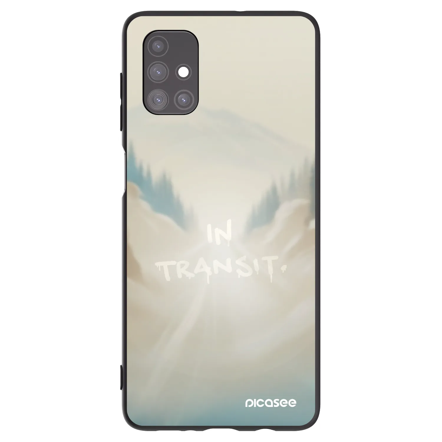 Picasee silikonowe czarne etui na Samsung Galaxy M51 M515F - IN TRANSIT