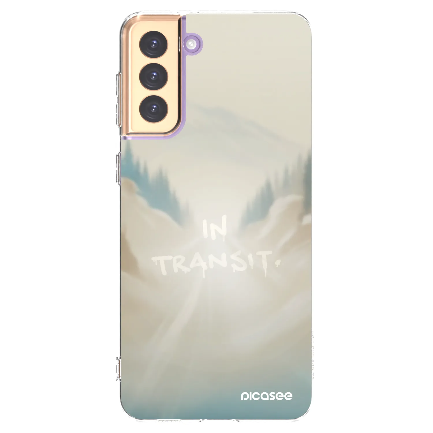 Picasee silikonowe przeźroczyste etui na Samsung Galaxy S21+ 5G G996F - IN TRANSIT