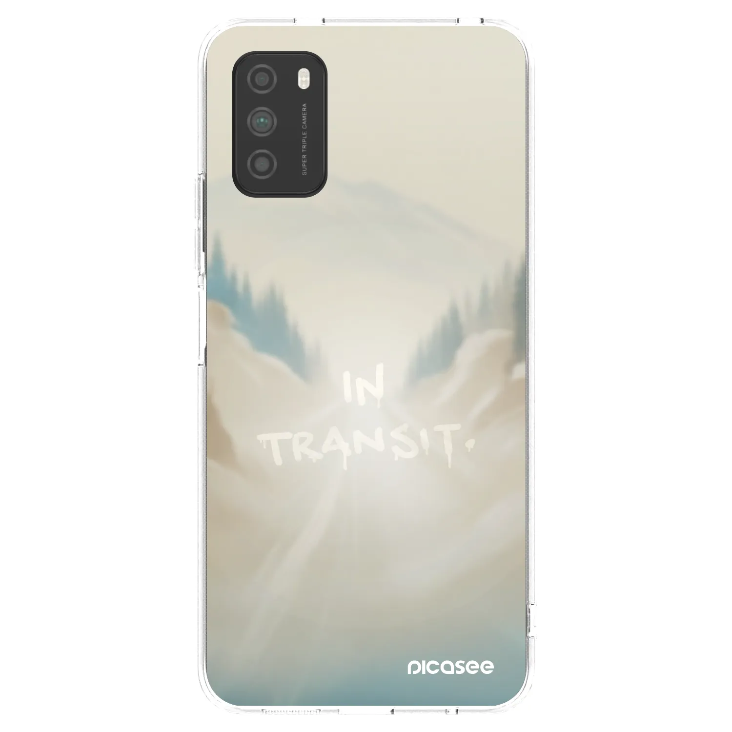 Picasee silikonowe przeźroczyste etui na Xiaomi Poco M3 - IN TRANSIT