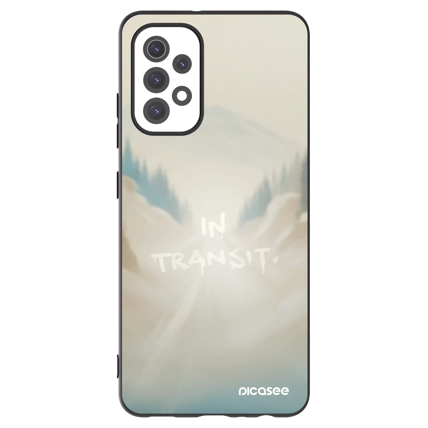 Picasee silikonowe czarne etui na Samsung Galaxy A32 5G A326B - IN TRANSIT