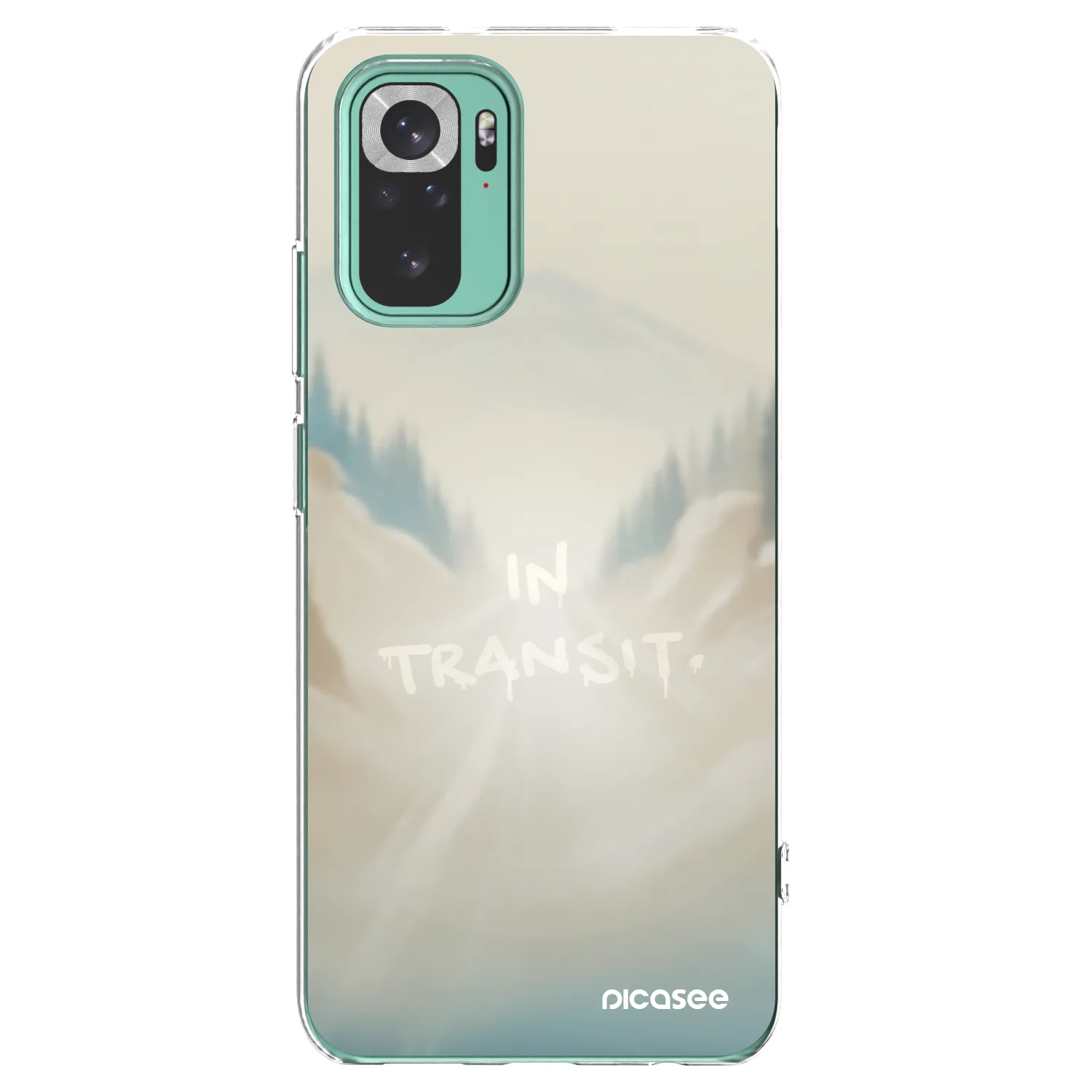 Picasee silikonowe przeźroczyste etui na Xiaomi Redmi Note 10 Pro - IN TRANSIT