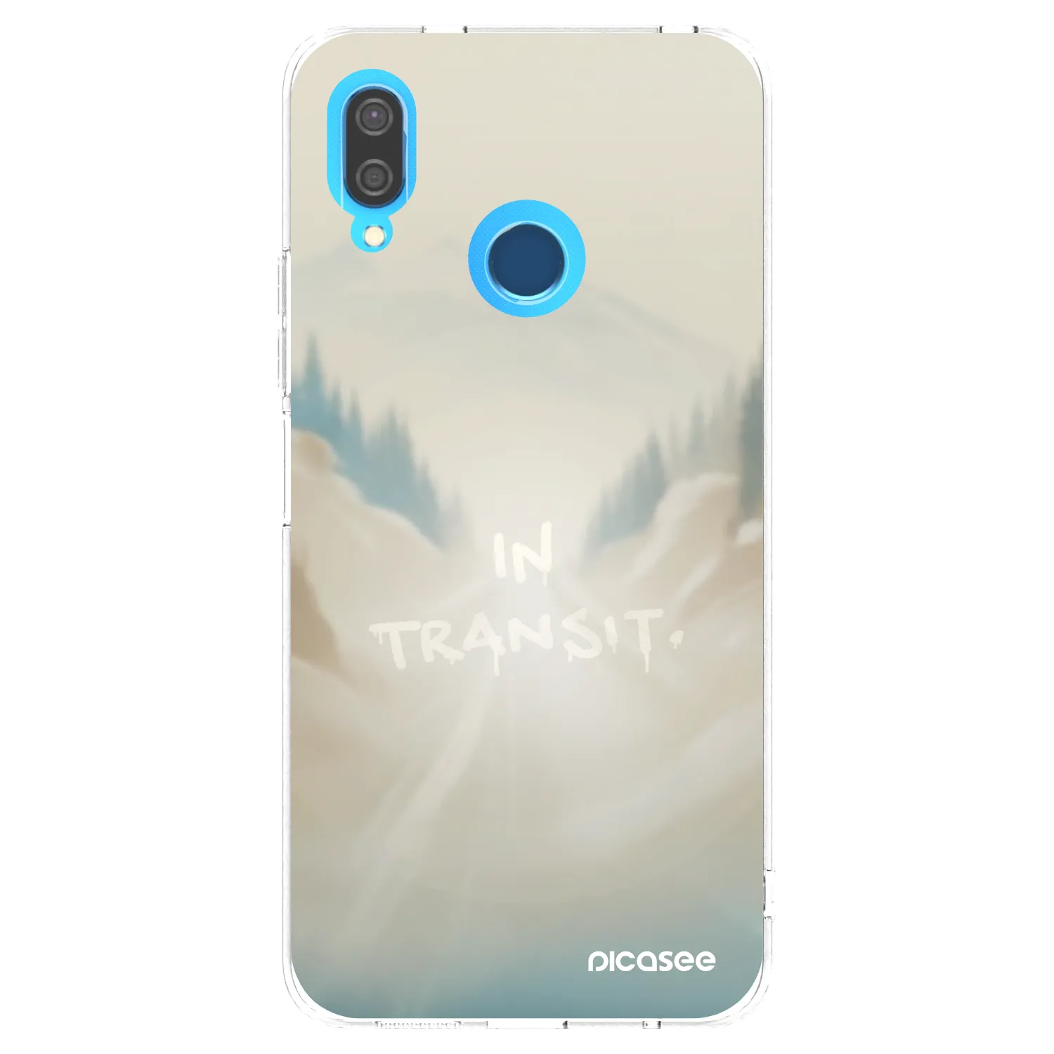 Picasee silikonowe przeźroczyste etui na Huawei P20 Lite - IN TRANSIT