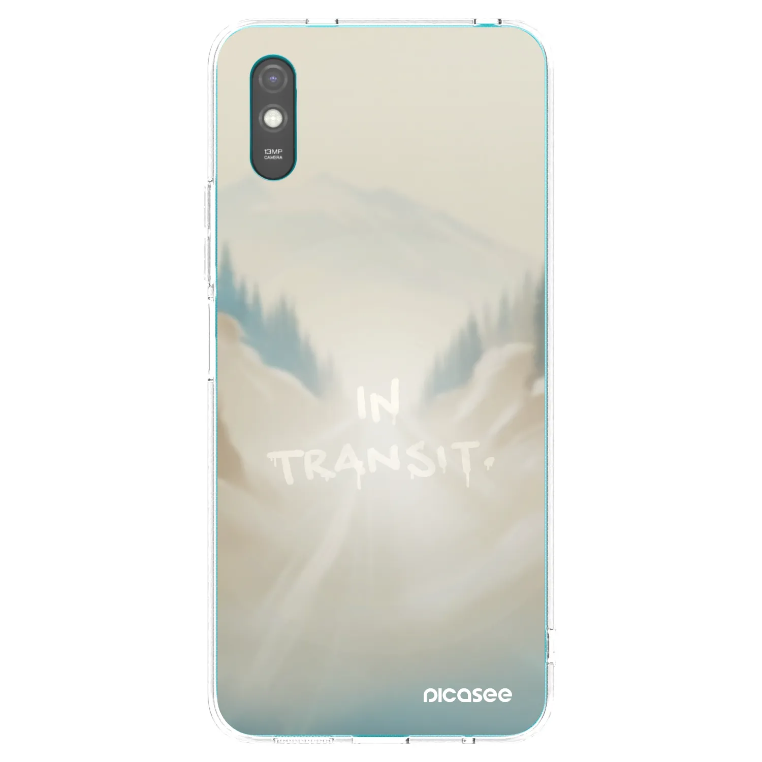 Picasee silikonowe przeźroczyste etui na Xiaomi Redmi 9AT - IN TRANSIT