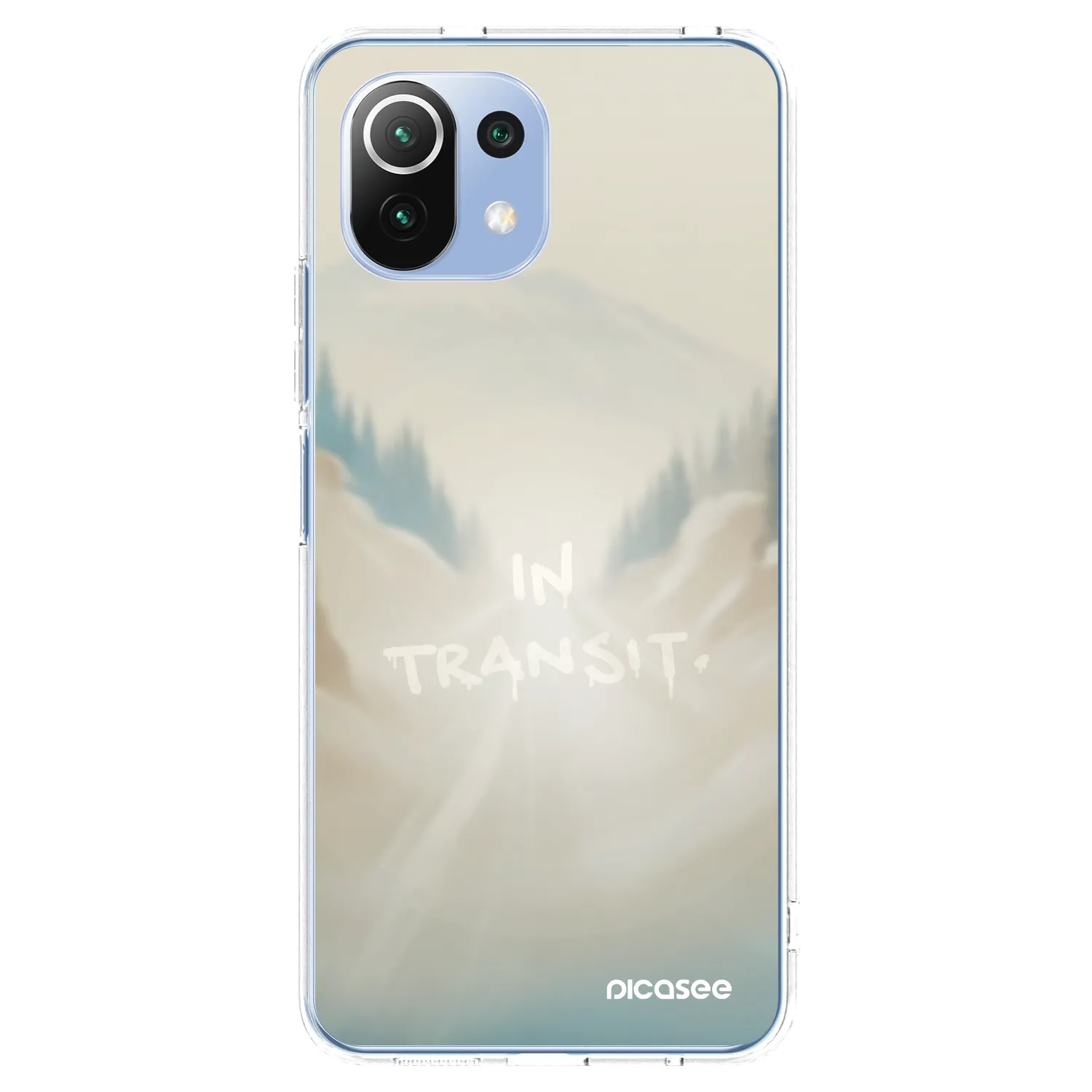 Picasee silikonowe przeźroczyste etui na Xiaomi Mi 11 Lite - IN TRANSIT