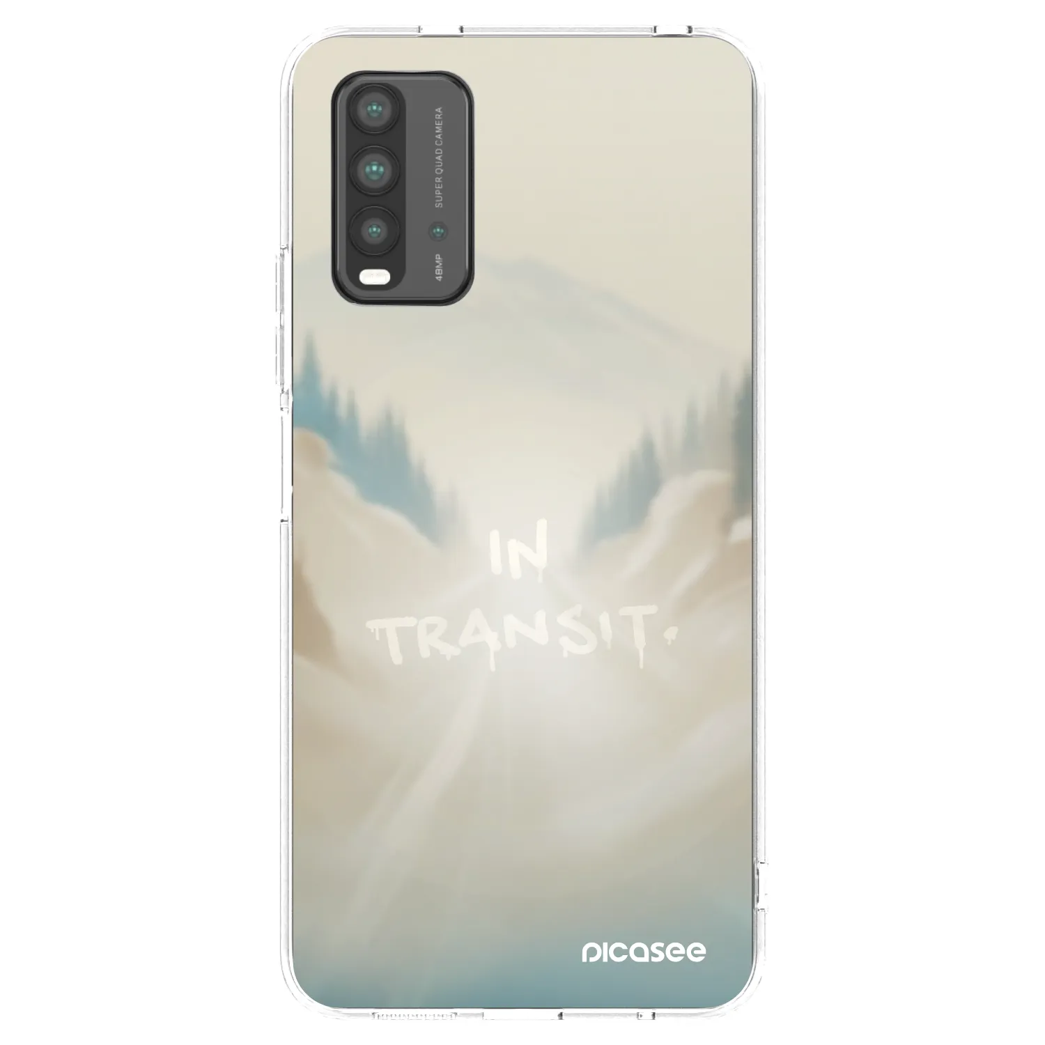 Picasee silikonowe przeźroczyste etui na Xiaomi Redmi 9T - IN TRANSIT