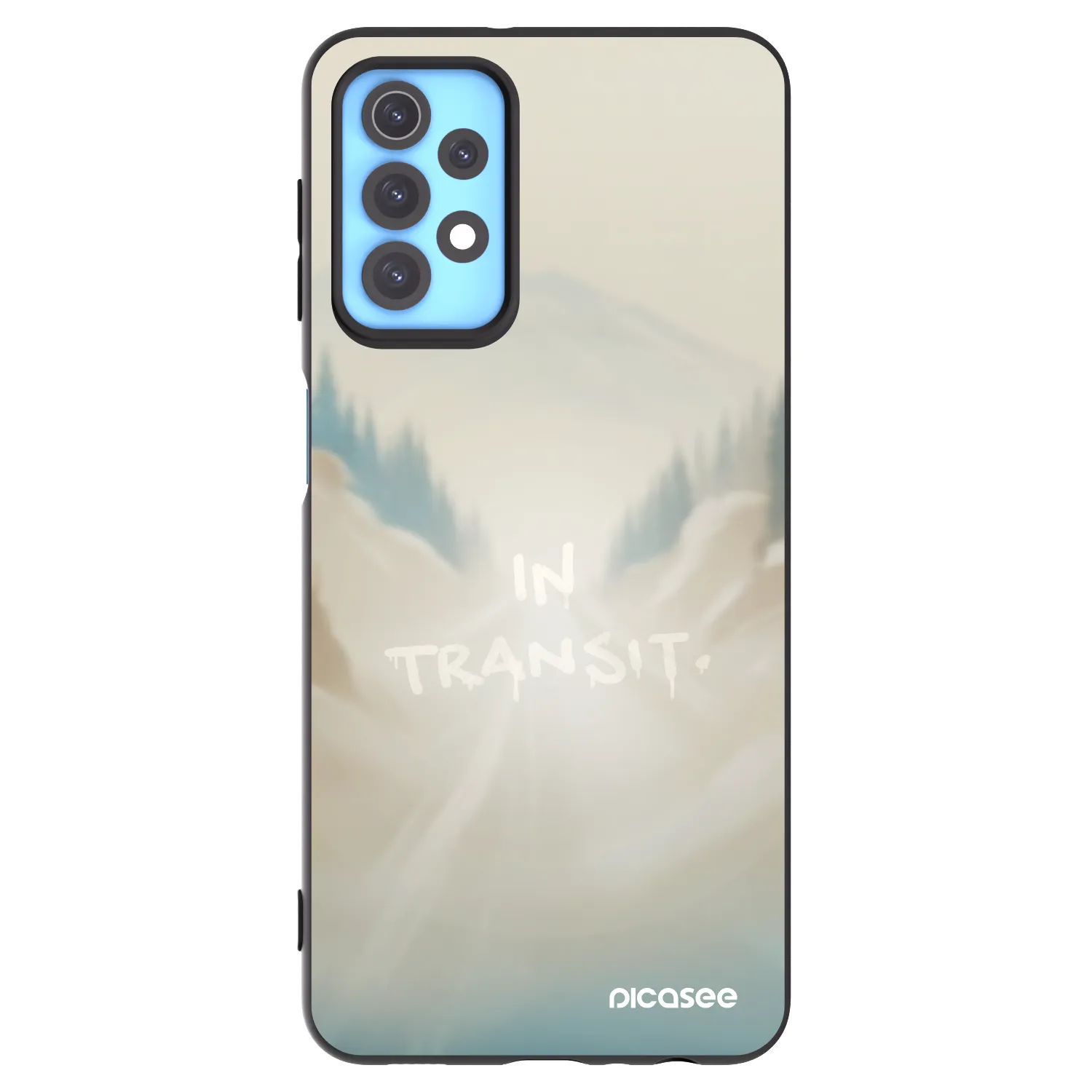 Picasee silikonowe czarne etui na Samsung Galaxy A32 4G SM-A325F - IN TRANSIT