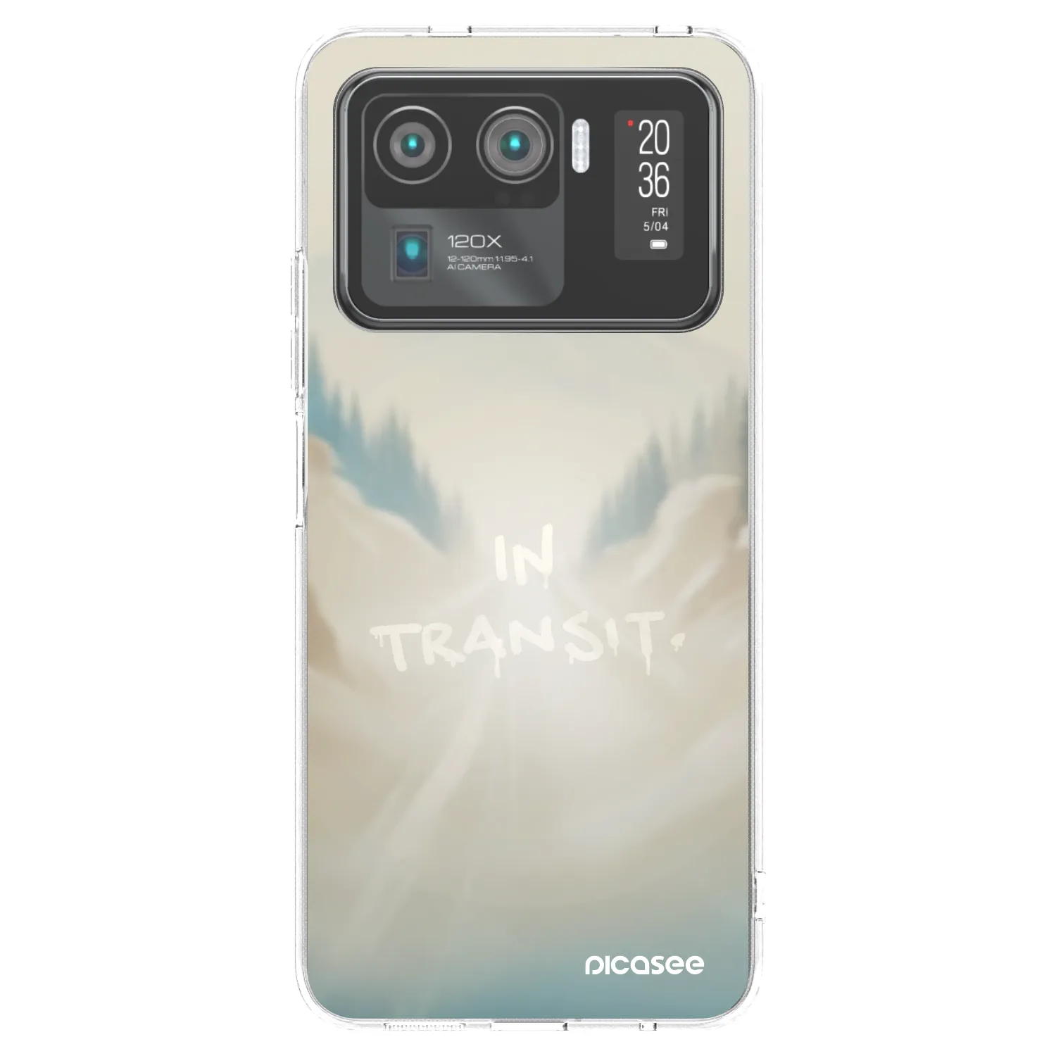 Picasee silikonowe przeźroczyste etui na Xiaomi Mi 11 Ultra - IN TRANSIT