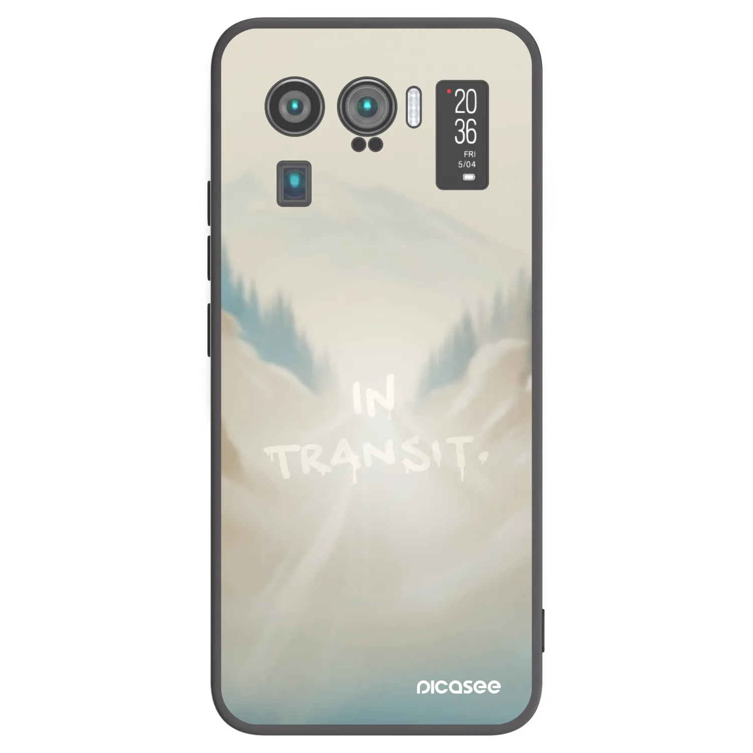 Picasee silikonowe czarne etui na Xiaomi Mi 11 Ultra - IN TRANSIT