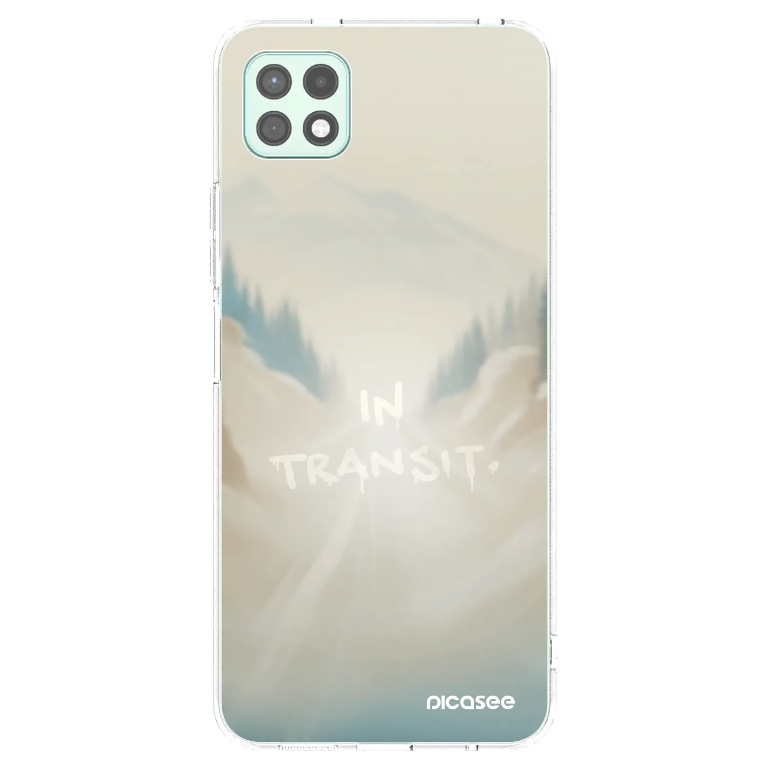 Picasee silikonowe przeźroczyste etui na Samsung Galaxy A22 A226B 5G - IN TRANSIT
