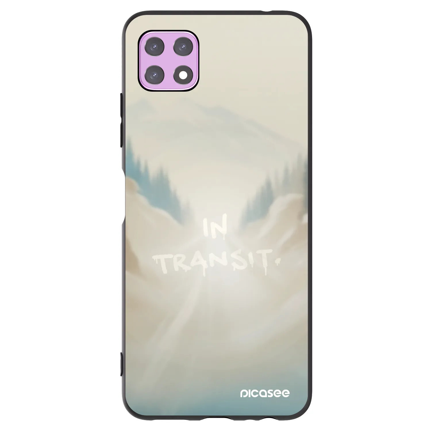 Picasee silikonowe czarne etui na Samsung Galaxy A22 A226B 5G - IN TRANSIT