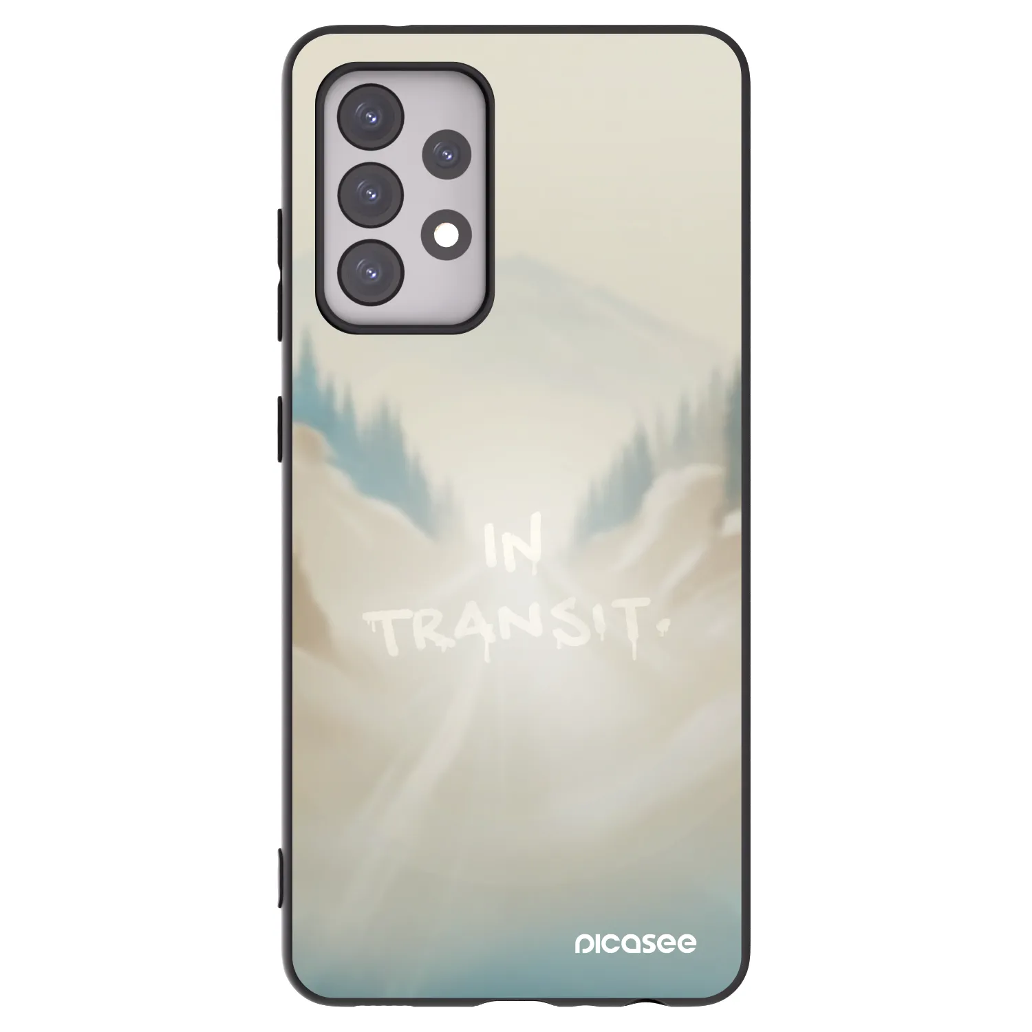 Picasee silikonowe czarne etui na Samsung Galaxy A52s 5G A528B - IN TRANSIT