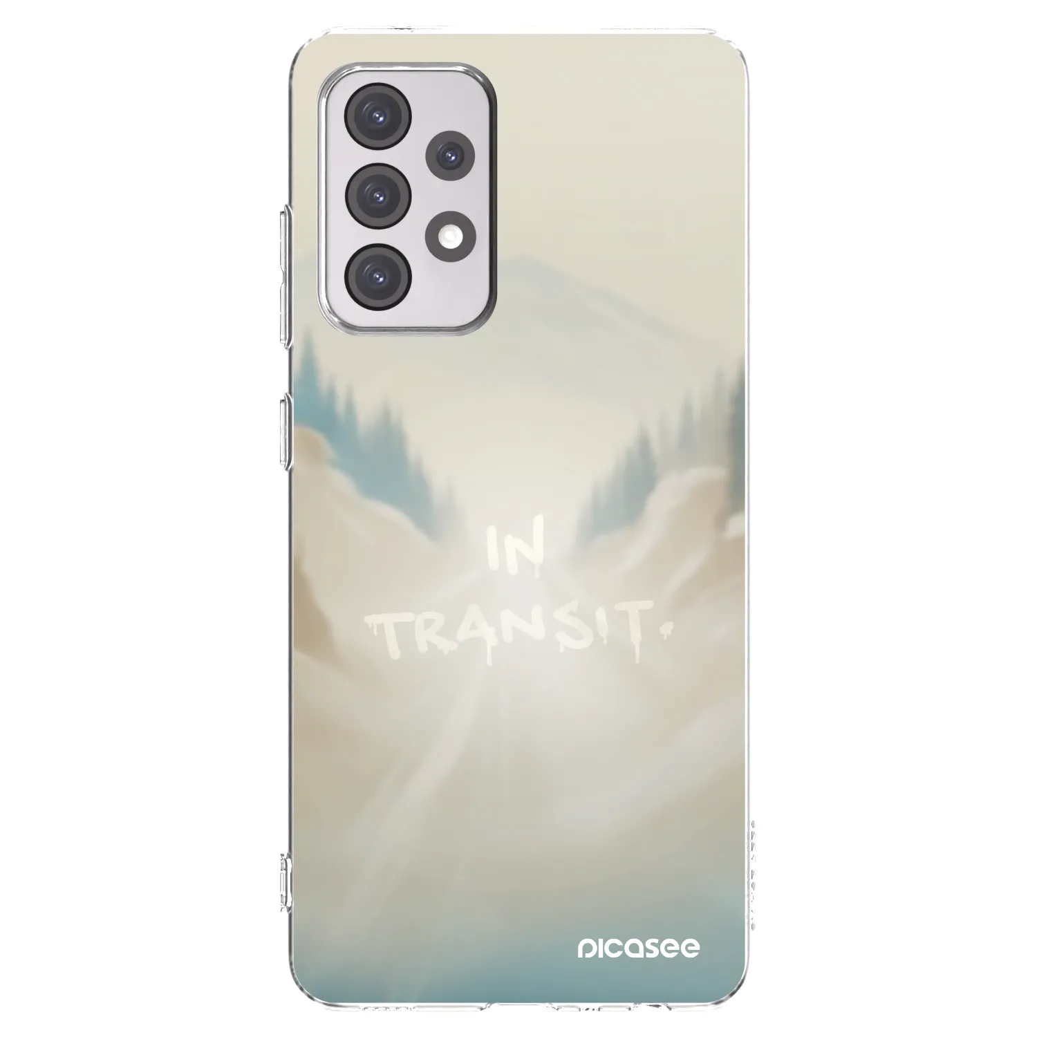 Picasee silikonowe przeźroczyste etui na Samsung Galaxy A52s 5G A528B - IN TRANSIT