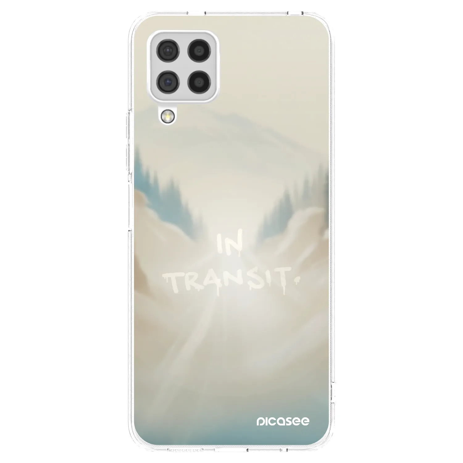 Picasee silikonowe przeźroczyste etui na Samsung Galaxy A22 A225F 4G - IN TRANSIT