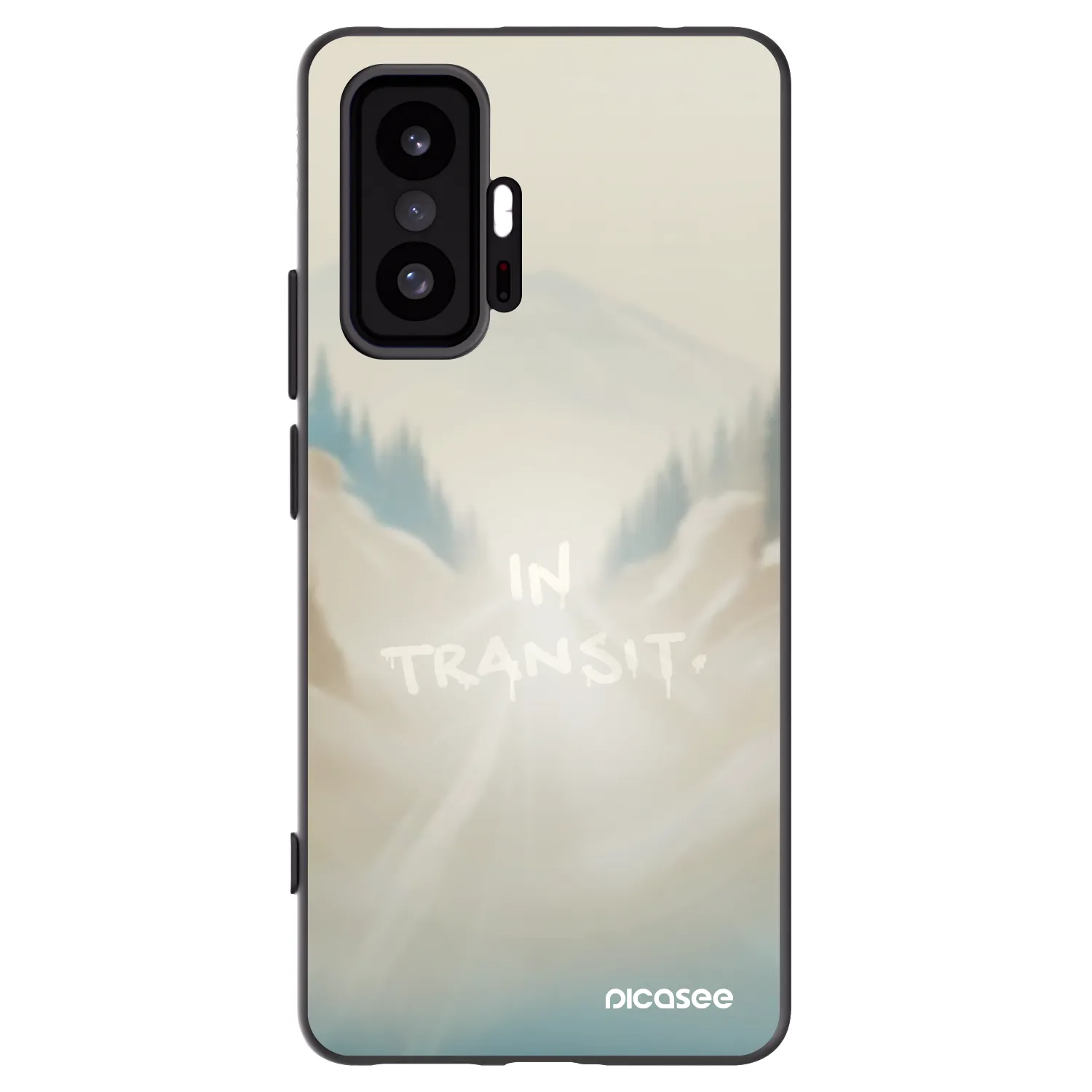Picasee silikonowe czarne etui na Xiaomi 11T - IN TRANSIT