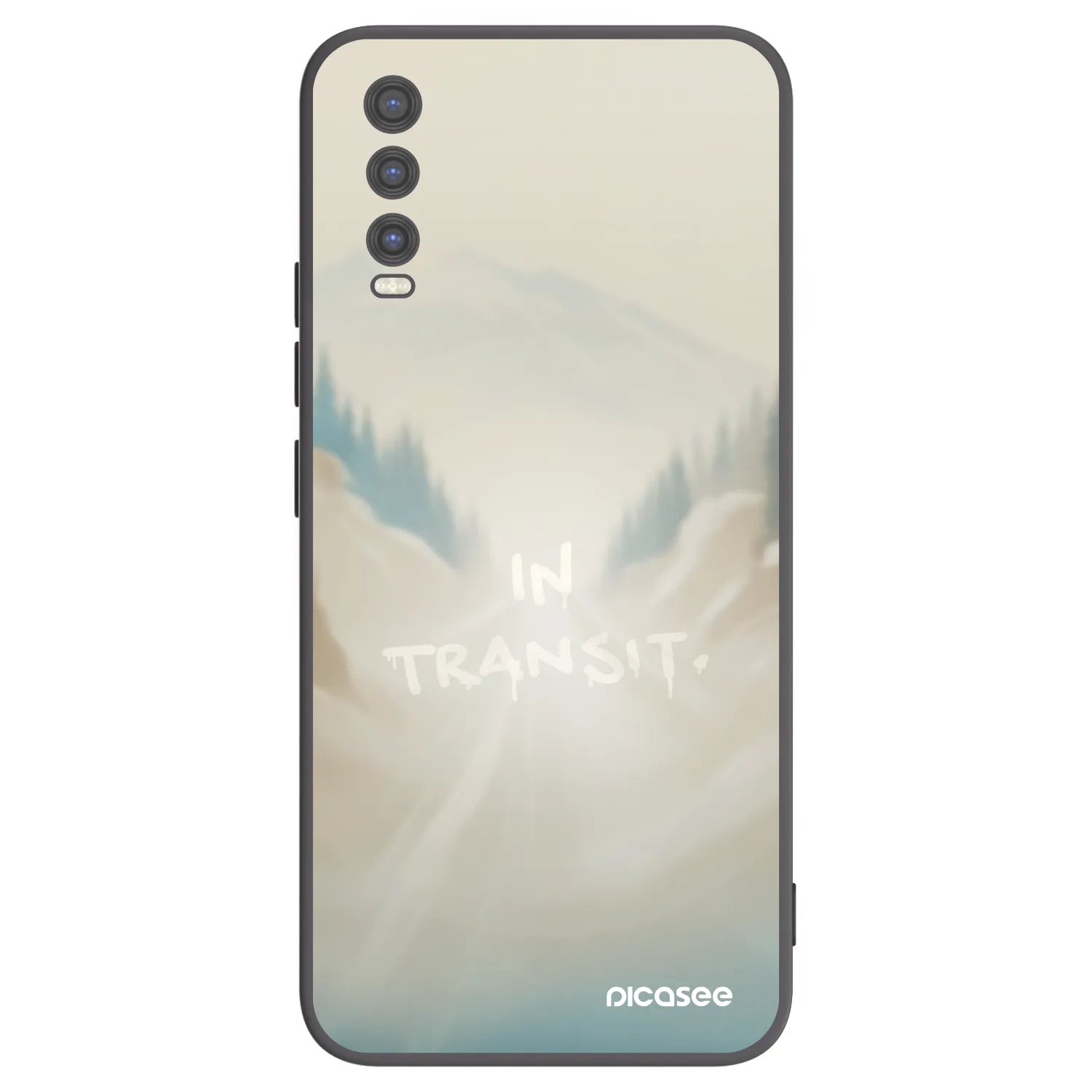 Picasee silikonowe czarne etui na Vivo Y20s - IN TRANSIT