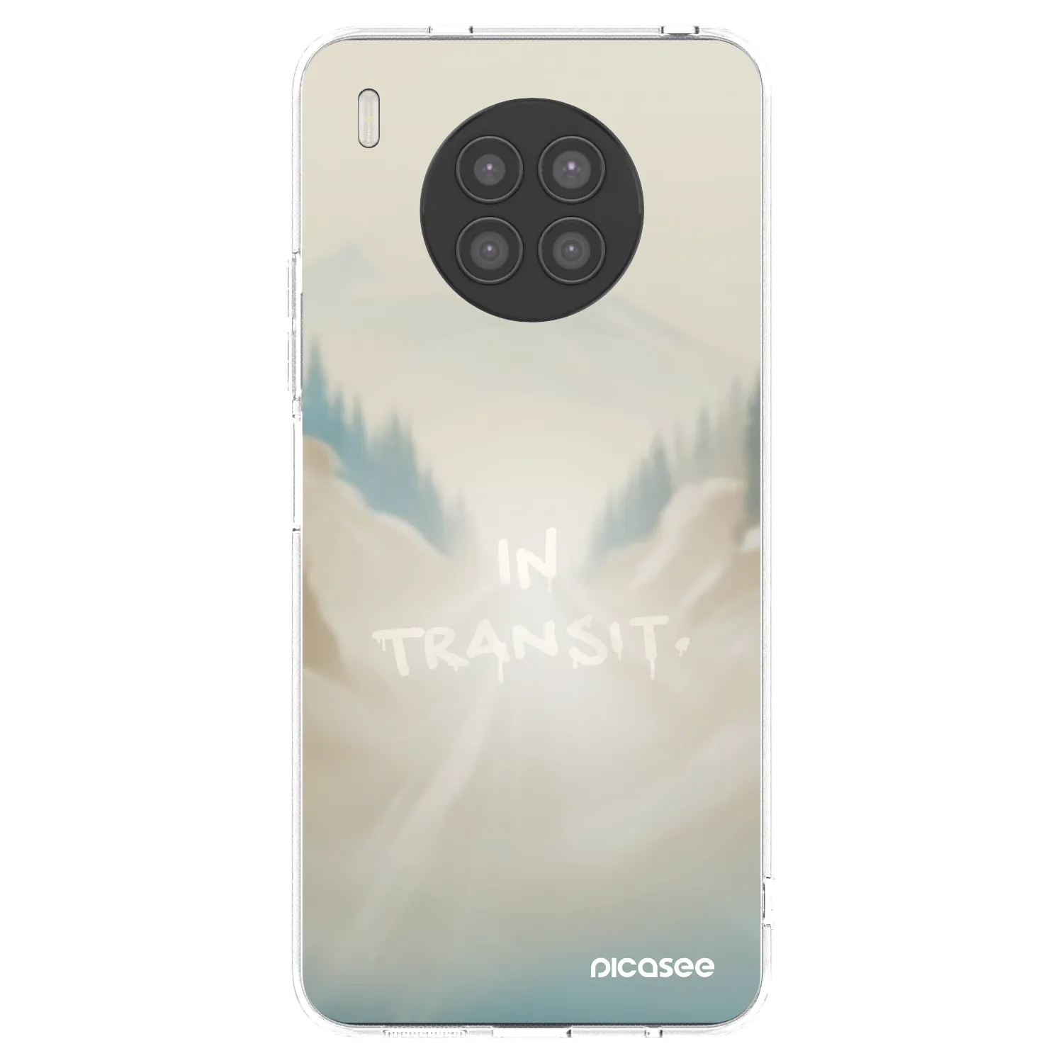 Picasee silikonowe przeźroczyste etui na Huawei Nova 8i - IN TRANSIT