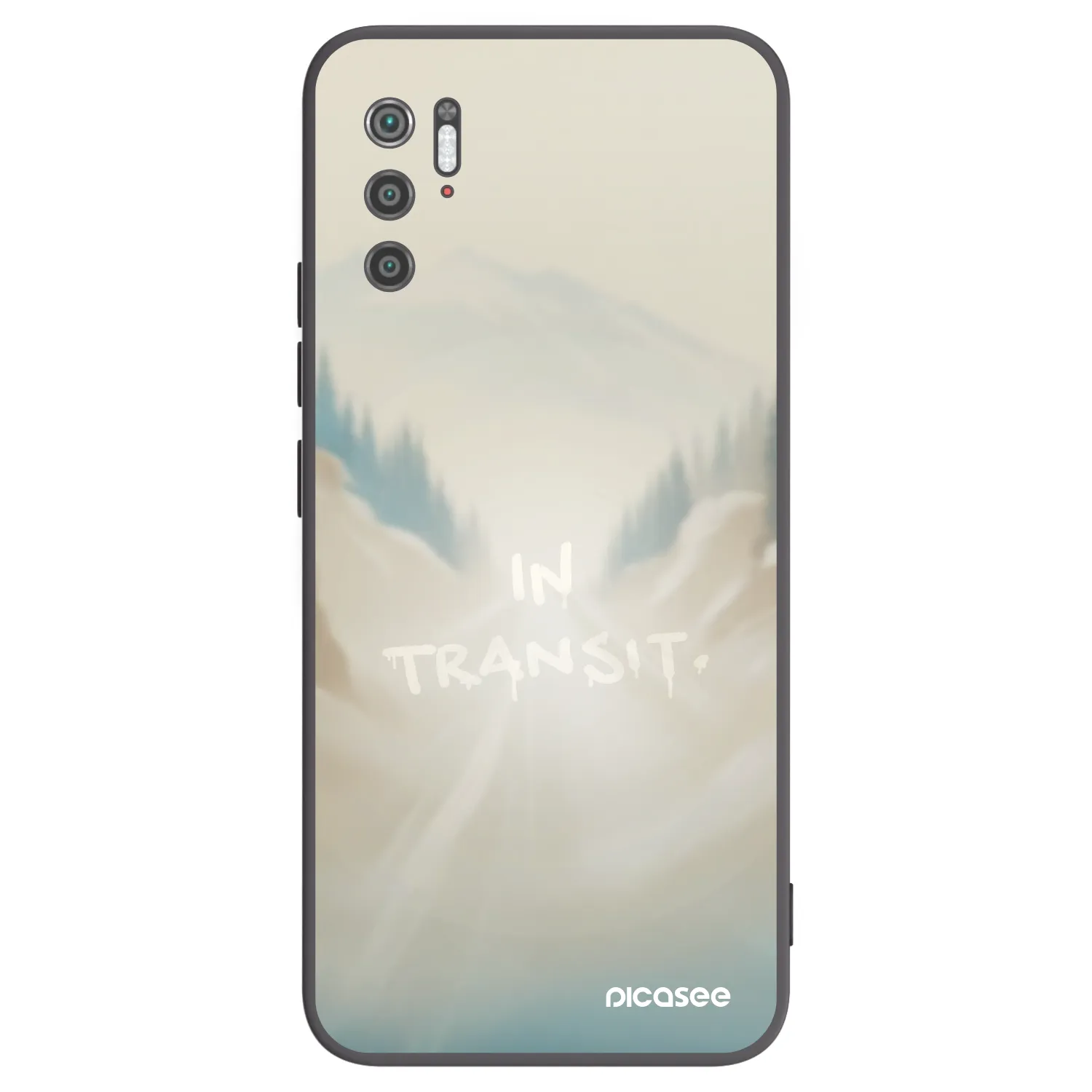 Picasee silikonowe czarne etui na Xiaomi Poco M3 Pro 5G - IN TRANSIT